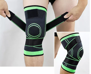 1+1 CADOU Genunchiera Elastica Ajustabila cu bretele elastice, bandaj pentru genunchi cu compresie Trendysale.ro