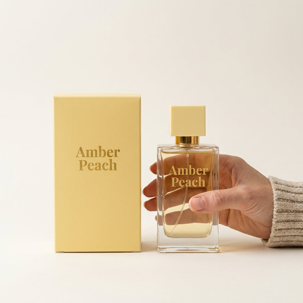 Parfum Unisex Amber Peach, Apă de Toaletă 100 ml cu Note de Piersică și Ambră