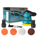 Aparat Polish Auto, 2 Acumulatori 12V, fara fir, portabil, 2500-5000 Rpm, 8 Viteze, Albastru/Negru Trendysale.ro