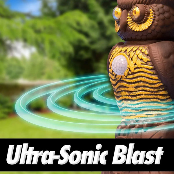 Aparat antidaunatori Ultra Sonic cu senzori de miscare Owl Alert Trendysale.ro