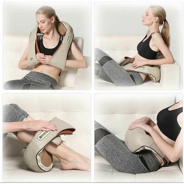 Aparat profesional pentru relaxare spate si gat, shiatsu cervical si lombar cu infrarosu si incalzire Trendysale.ro