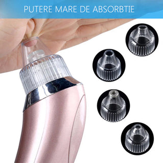 Aspirator Facial Vacuum pentru Curatare Puncte Negre, Acnee si Pori Trendysale.ro