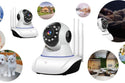 Baby Monitor Wireless Full HD 1080p cu Audio si Video, Camera Alba Trendysale.ro