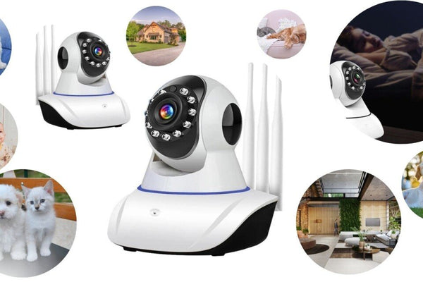 Baby Monitor Wireless Full HD 1080p cu Audio si Video, Camera Alba Trendysale.ro
