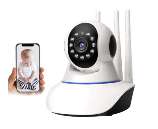 Baby Monitor Wireless Full HD 1080p cu Audio si Video, Camera Alba Trendysale.ro