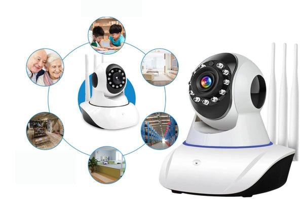 Baby Monitor Wireless Full HD 1080p cu Audio si Video, Camera Alba Trendysale.ro