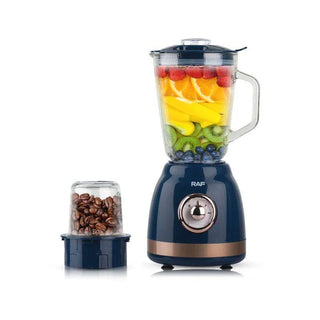 Blender electric 2 in 1, 8 lame, putere 1000W, bol sticla 1.5L, rasnita Trendysale.ro