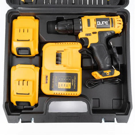 Bormasina Electrica cu Percutie si Trusa Completa ,2 Acumulatori, Incarcator si 24 Accesorii Trendysale.ro