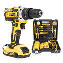 Bormasina Electrica cu Percutie si Trusa Completa ,2 Acumulatori, Incarcator si 24 Accesorii Trendysale.ro