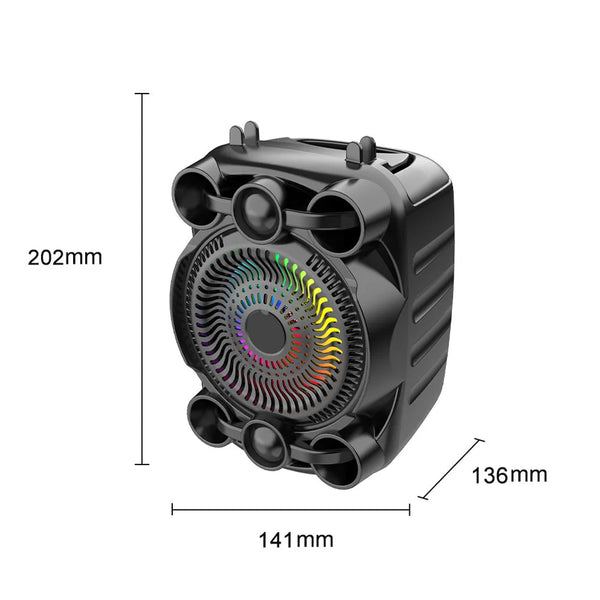 Boxă Bluetooth cu Sunet Stereo și Lumini RGB Trendysale.ro