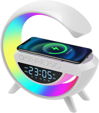 Boxa bluetooth, Incarcare Wireless, Lumina LED Multicolor, Ceas Trendysale.ro