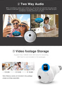 Camera IP Panoramica tip bec, 360 grade Trendysale.ro