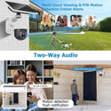 Camera Solara 4G Cartela SIM, Full HD1080p, 3 MP, Zoom 10X, Panou Solar 9W, IP 66, Vizualizare 350° Plus Card 32GB Trendysale.ro