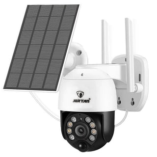 Camera Supraveghere cu Panou Solar, JT-8181XM, Alb, Wi-Fi, IP66 Trendysale.ro