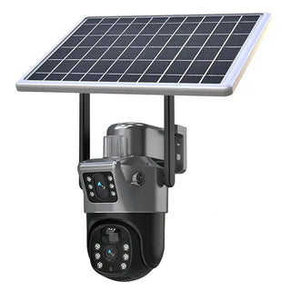 Camera Video Supraveghere 4K - Wifi, 2 Lentile, Panou Solar, 360° Trendysale.ro