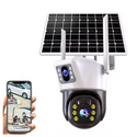 Camera Video Supraveghere 4K, Wifi, 4G, 2 Lentile, Panou Solar, 360° Trendysale.ro