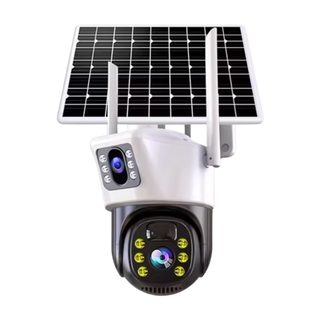 Camera Video Supraveghere 4K, Wifi, 4G, 2 Lentile, Panou Solar, 360° Trendysale.ro