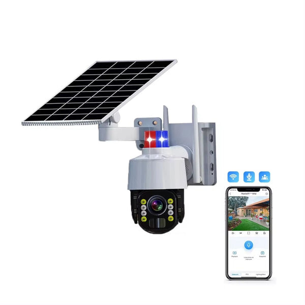 Camera de Supraveghere Solara 4G V380 PRO, Monitorizare 360°, Control prin Telefon, Impermeabila, Sirena, Audio Bidirectional, Alarma Trendysale.ro