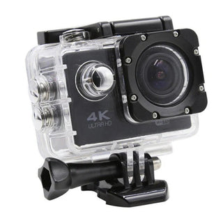 Camera sportiva ActionCam 4K, kit complet cu accesorii pentru aventuri Trendysale.ro