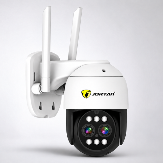 Cameră de Supraveghere WiFi JORTAN JT-3XM 6MP, Zoom 10X, Rotire 355° din Telefon, Urmărire Automată, WiFi sau Cablu de Rețea