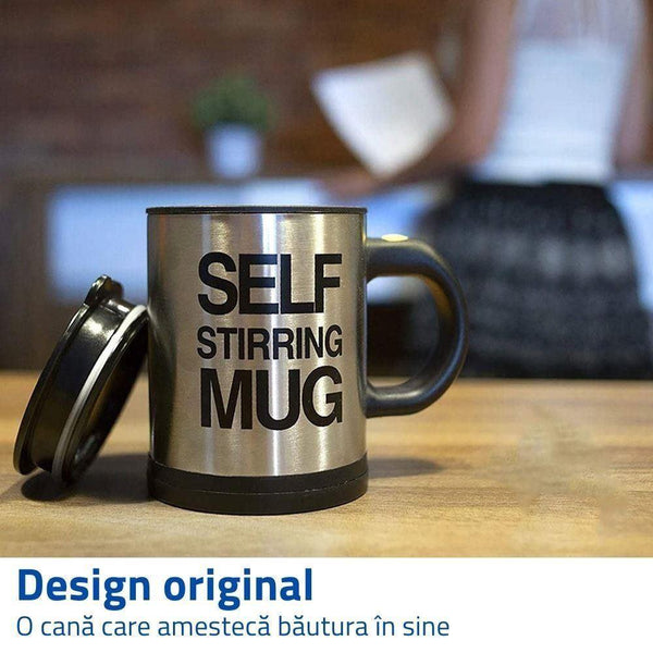 Cana cu amestecare automata Self-Stirring Mug Trendysale.ro