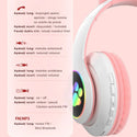 Casti bluetooth v5.0 pliabile, LED, design ureche de pisica, bass, stereo Trendysale.ro