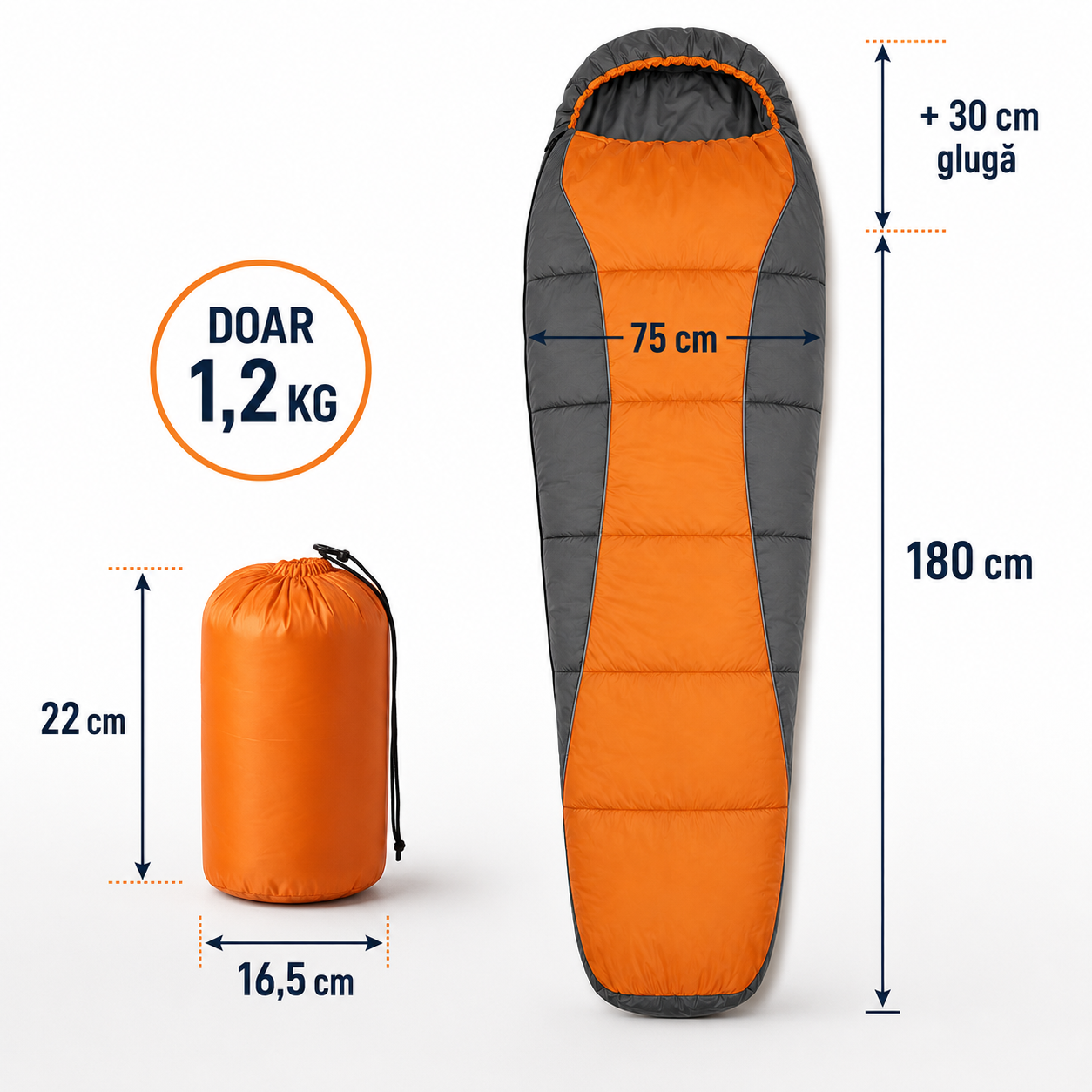 Sac De Dormit Ultra-Compact 3 Anotimpuri