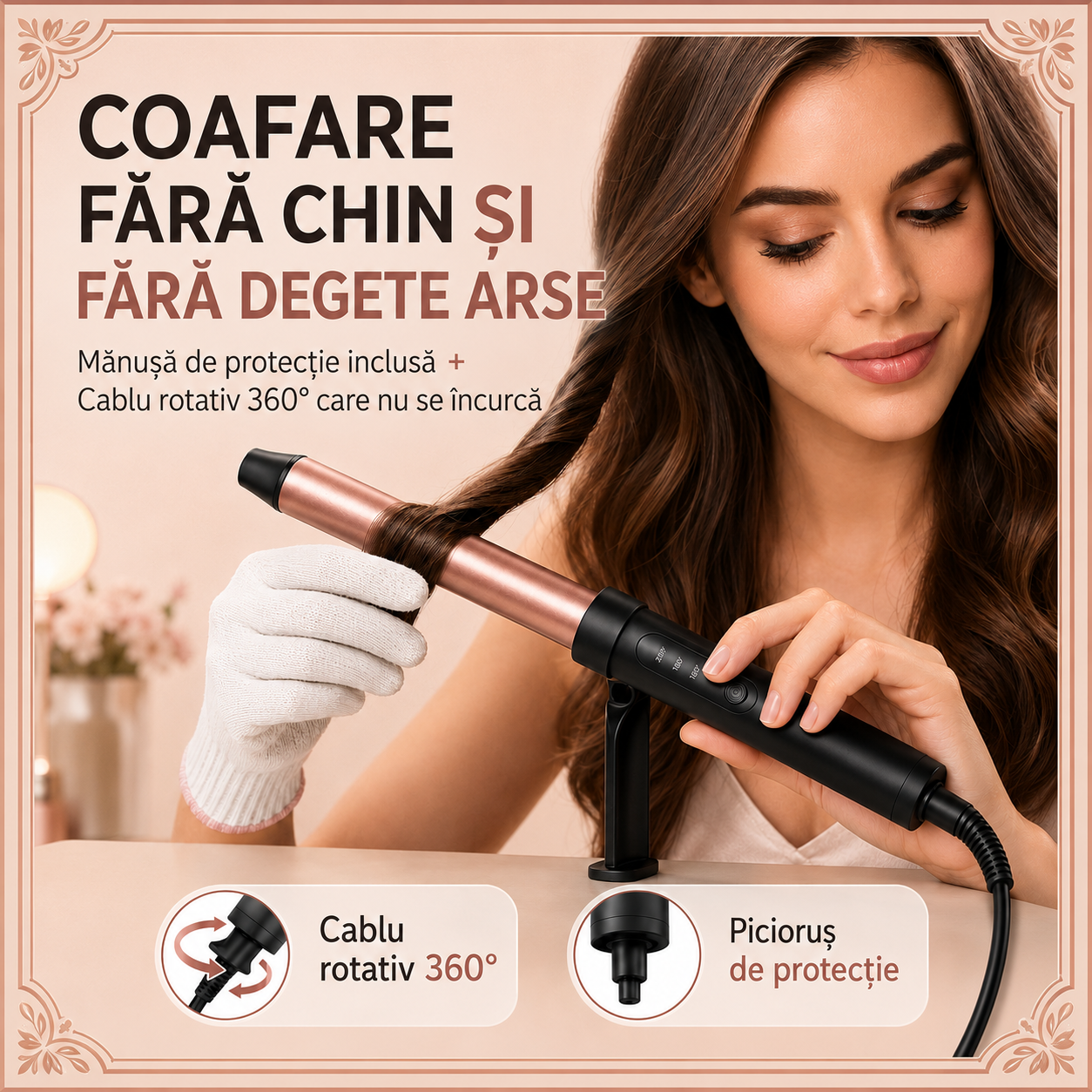 Ondulator Profesional cu 6 Capete