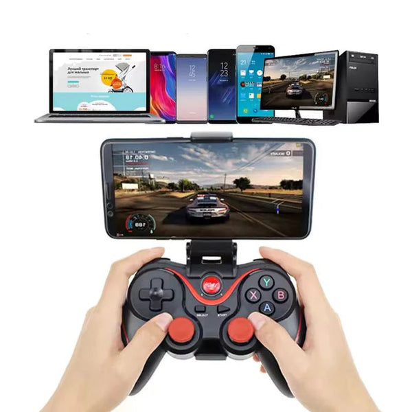 Controller wireless multifuncțional T3, compatibil cu telefon și PC, USB 2.4G și Bluetooth Trendysale.ro