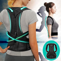 Corector Postural Unisex pentru Coloana, Corset cu Bretele Ajustabile, Negru Trendysale.ro