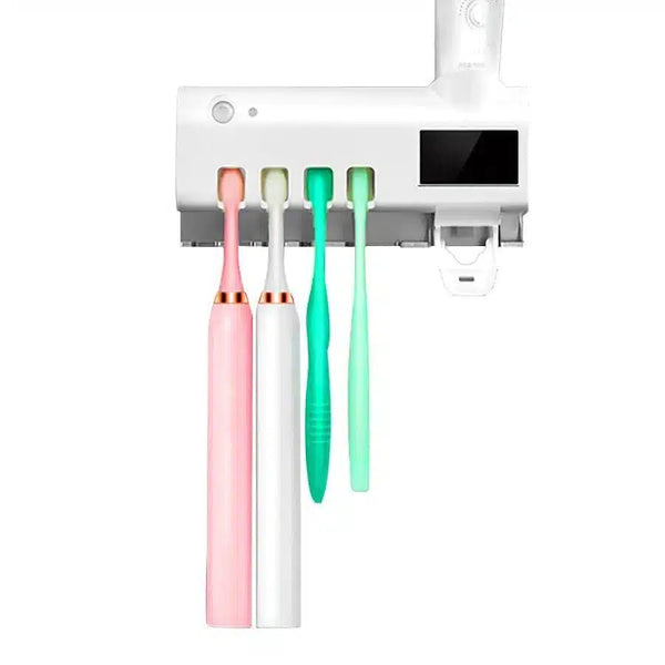 Dozator pentru pasta de dinti si sterilizator UV pentru periute Trendysale.ro