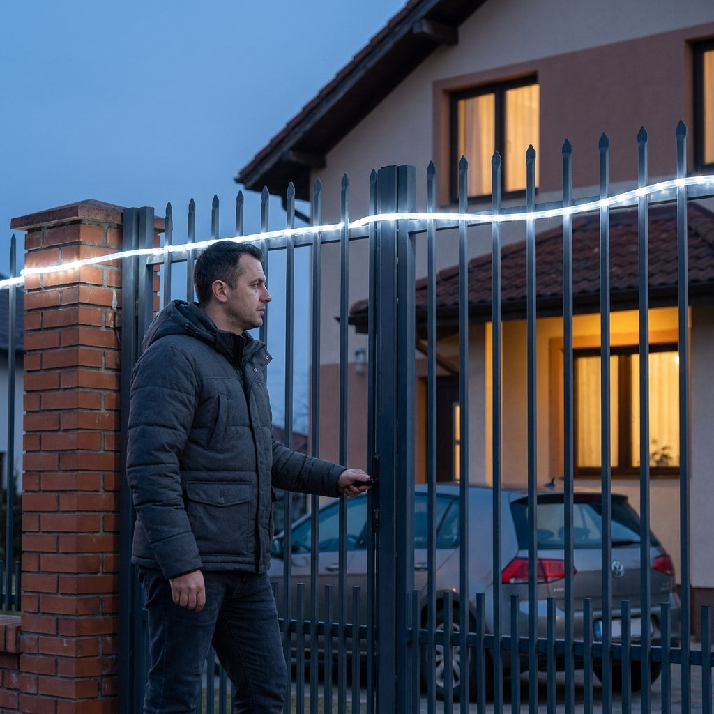 Instalație Crăciun Furtun Luminos 100 m, 2400 LED-uri Alb Rece, Secționabilă la 1 m, IP65