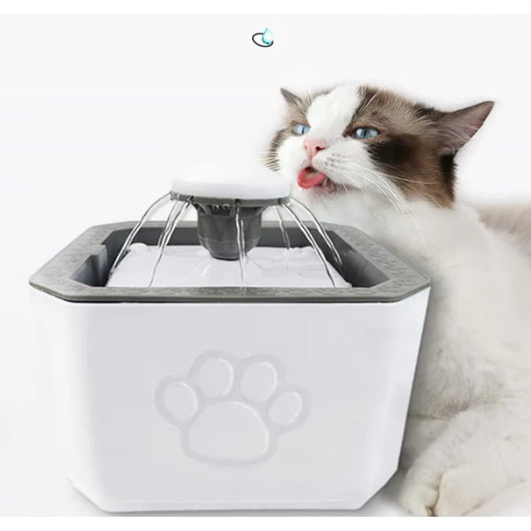 Fantana electrica cu dozator de apa pentru pisici si caini Trendysale.ro