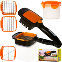 Feliator legume si fructe multifunctional 5 in 1, plastic si otel inoxidabil Trendysale.ro