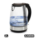 Fierbator Apa Electric 2L, Sticla, 2200W, Iluminare Albastra Trendysale.ro