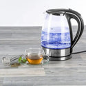 Fierbator Apa Electric 2L, Sticla, 2200W, Iluminare Albastra Trendysale.ro