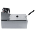Friteuza Electrica Profesionala 6L, Inox, 2500W – Termostat Reglabil, Capac Antistropire, Usor de Curatat Trendysale.ro