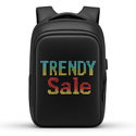 Ghiozdan Smart cu LED, WiFi, USB, 23L – Negru Trendysale.ro
