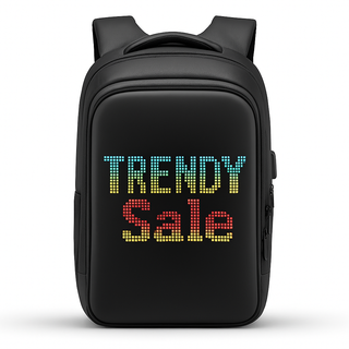 Ghiozdan Smart cu LED, WiFi, USB, 23L – Negru Trendysale.ro
