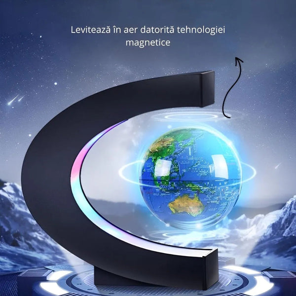Glob Magnetic cu LED, Plutitor si Modern Trendysale.ro