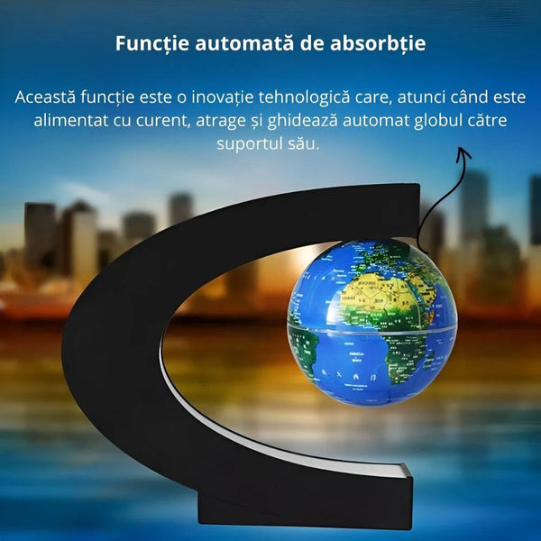 Glob Magnetic cu LED, Plutitor si Modern Trendysale.ro