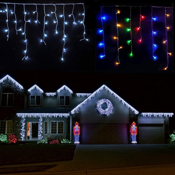 Instalatie Craciun 12 metri, turturi cu 300 LED-URI, multicolor Trendysale.ro