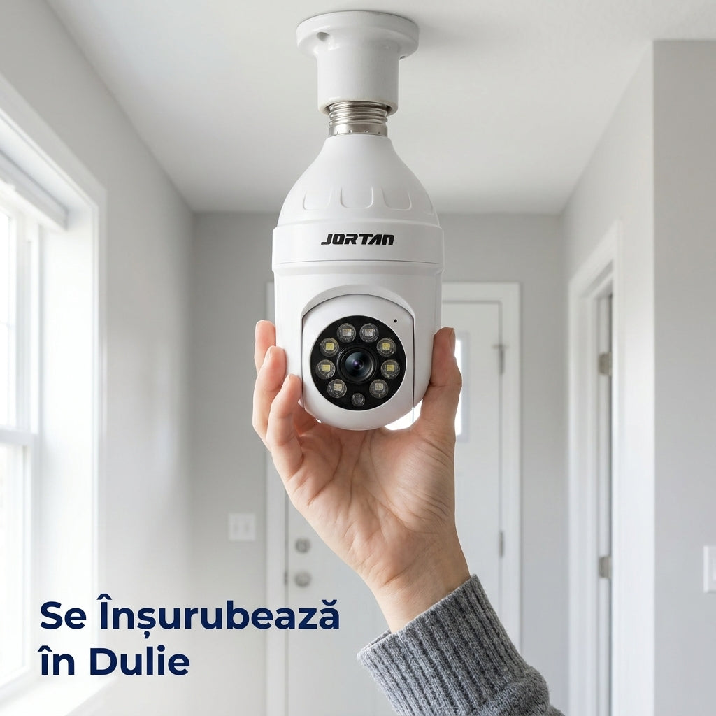 Cameră bec WiFi JORTAN JT-9296