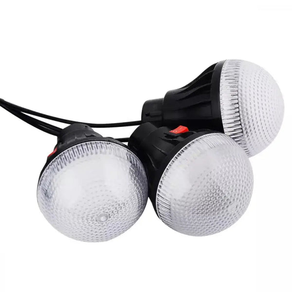 Kit Solar Lanterna Led multifunctionala cu panou solar, 3 becuri Trendysale.ro