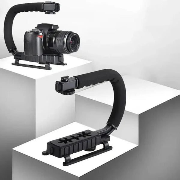 Kit complet 4 in 1 pentru vlogging, Microfon, Lampa LED, Trepied si Suport Telefon Trendysale.ro