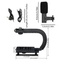 Kit complet 4 in 1 pentru vlogging, Microfon, Lampa LED, Trepied si Suport Telefon Trendysale.ro
