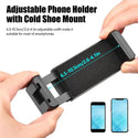 Kit complet 4 in 1 pentru vlogging, Microfon, Lampa LED, Trepied si Suport Telefon Trendysale.ro