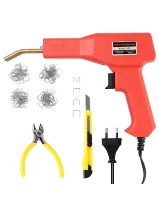 Kit pistol sudura plastic, 4 modele capse, cutie pentru depozitare, 50W Trendysale.ro