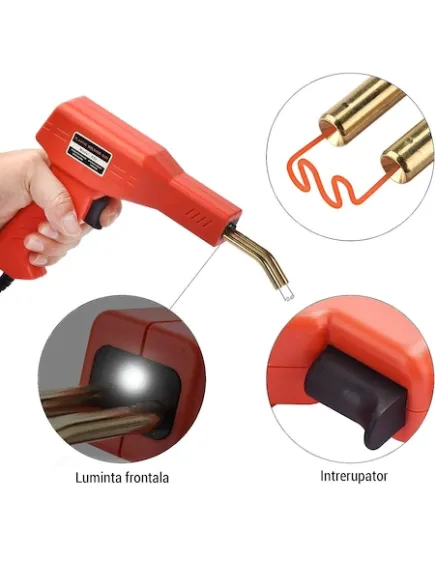 Kit pistol sudura plastic, 4 modele capse, cutie pentru depozitare, 50W Trendysale.ro