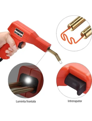 Kit pistol sudura plastic, 4 modele capse, cutie pentru depozitare, 50W Trendysale.ro
